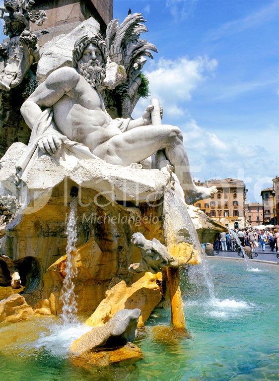 Fountain of Four Rivers -Navona Square, Rome